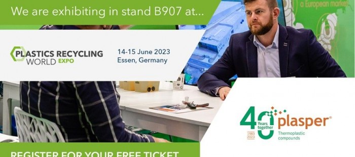 PLASPER will be present at the PLASTIC RECYCLING WORLD EXPO 